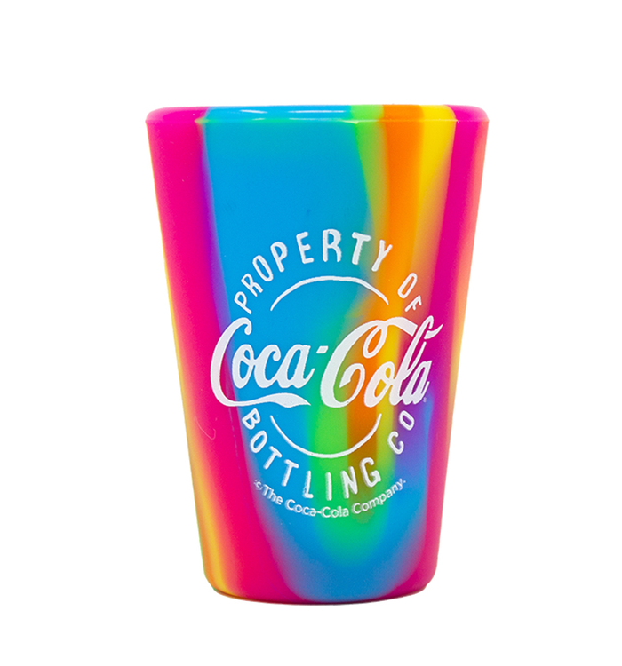 Coca-Cola Silipint Tie Dye  Shot Glass