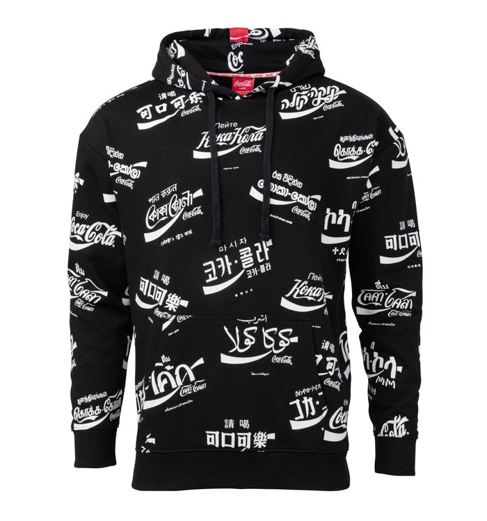 Coca-Cola All Over Language Unisex Hoodie
