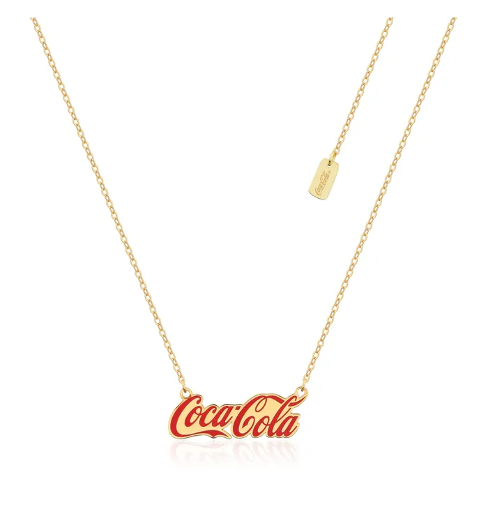 Coca-Cola Script Necklace Gold