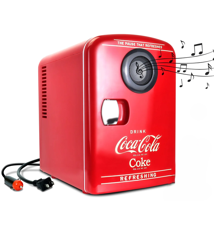 Coca-Cola Personal Fridge w/WIFI Speakers