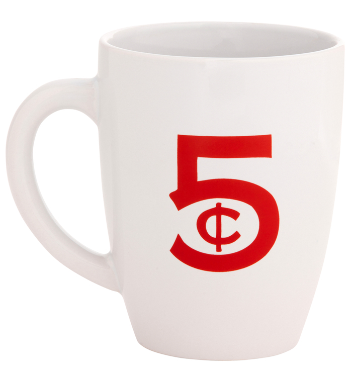 Coca-Cola 5 Cent Mug White
