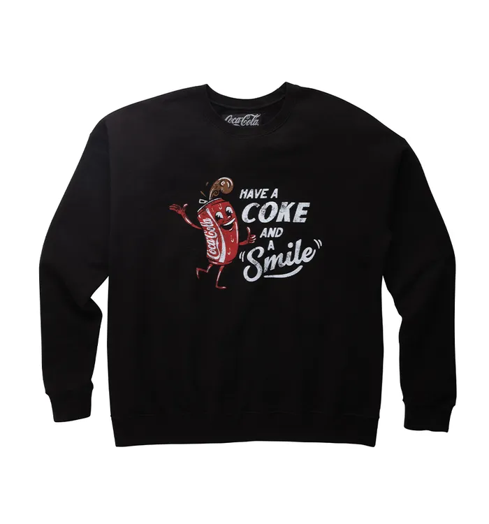 Coca-Cola Can Guy Unisex Crew Fleece