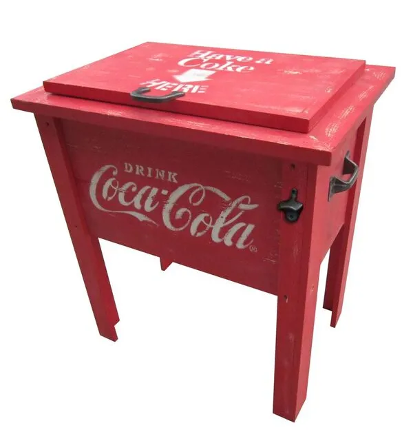 Coca-Cola Wood Cooler - 54QT