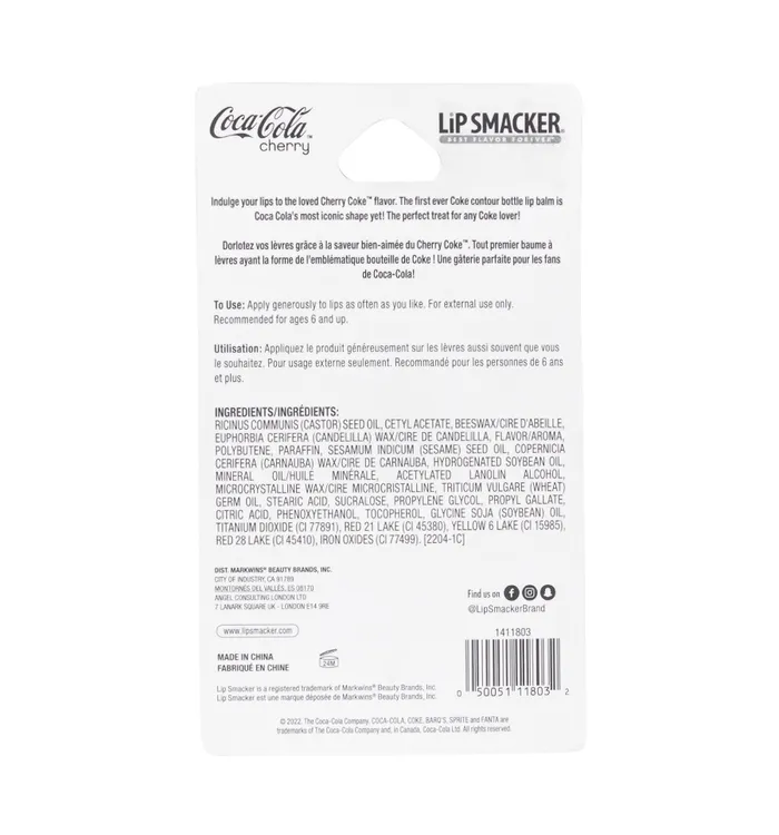 Cherry Coke Bottle Lip Balm