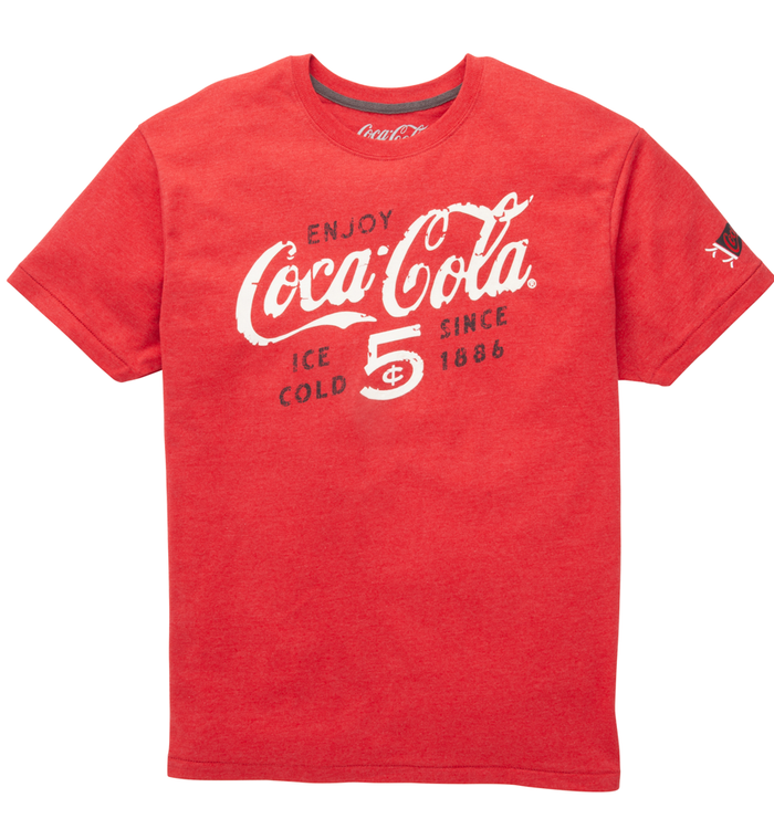 898-Coca-Cola-Flocked-5Cent-Unisex-Tee-3.webp Coca-Cola Flocked 5Cent Unisex Tee